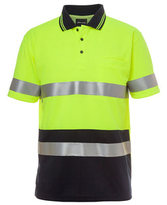 JC6HVST HI VIS S/S (D+N) TRADITIONAL POLO