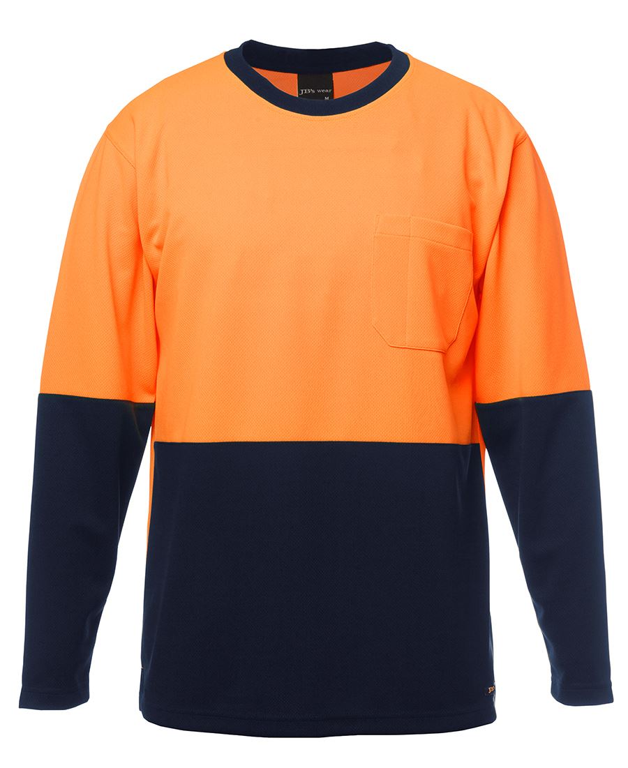 JC6HVTL JB'S HI VIS LONG SLEEVE TRADITIONAL T-SHIRT