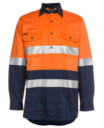 JC6HWCF HI VIS L/S (D+N) 190G CLOSE FRONT SHIRT