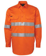 JC6HWCF HI VIS L/S (D+N) 190G CLOSE FRONT SHIRT