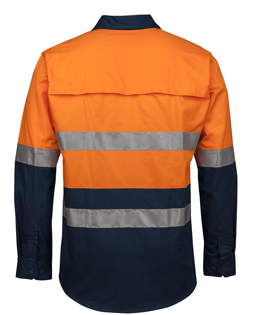 JC6HWCS HI VIS (D+N) CLOSE FRONT L/S 150G WORK SHIRT