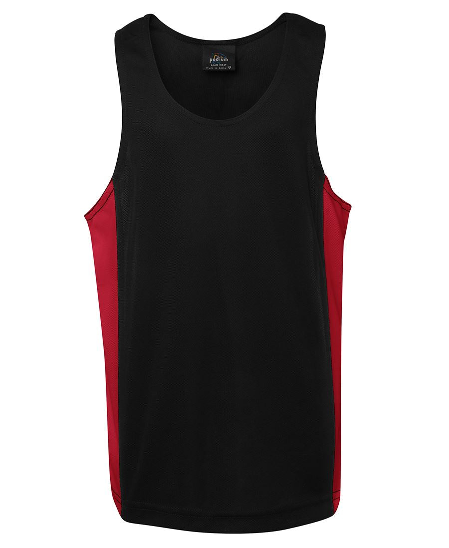 JC7KPCS KIDS CONTRAST SINGLET