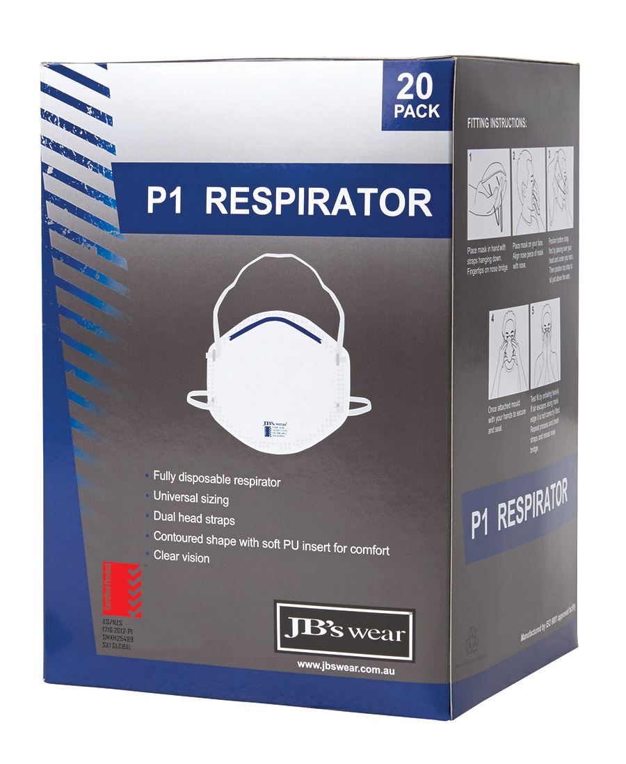 JC8C001 P1 RESPIRATOR (20PC)