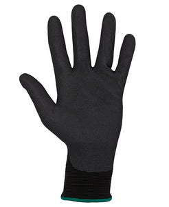 JC8R001 BLACK NITRILE BREATHABLE GLOVE (12 PACK)