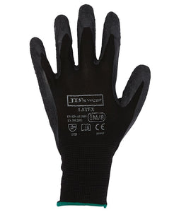 JC8R003 BLACK LATEX GLOVE (12 PACK)