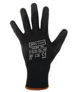 JC8R004 BLACK LIGHT PU BREATHABLE GLOVE (12 PACK)