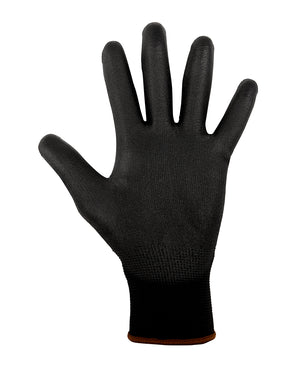 JC8R004 BLACK LIGHT PU BREATHABLE GLOVE (12 PACK)