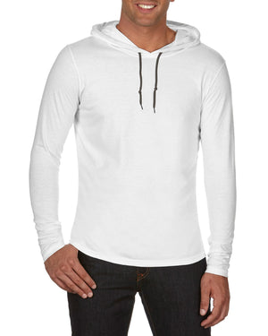 JC987 Adult Lightweight Long Sleeve Hooded Tee