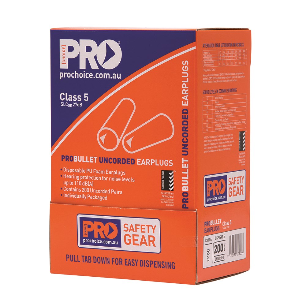 JCEPOU Probullet Disposable Uncorded Earplugs Uncorded