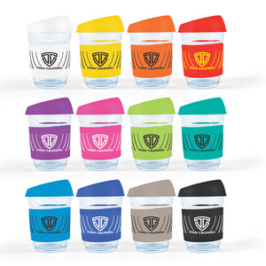 JCLL0427 Vienna Glass Coffee Cup / Silicone Lid