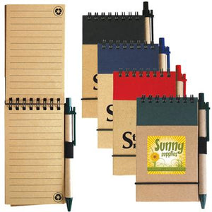 Tradie Cardboard Notebook with Pen  #JC8334