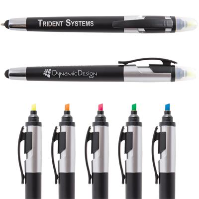 JC3359 Trident Pen / Stylus Highlighter (INDENT)