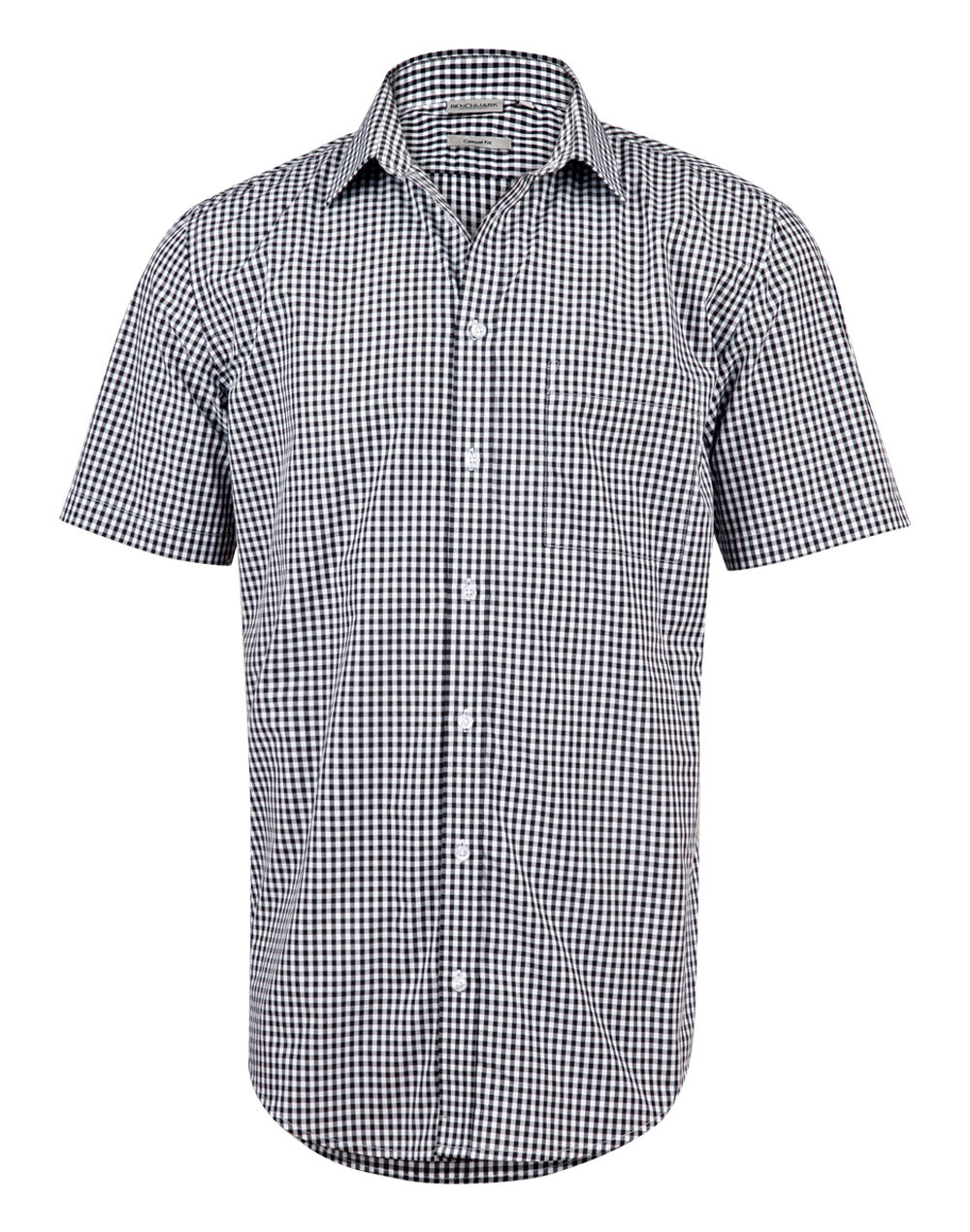 JCM7300S Men’s Gingham Check Short Sleeve Shirt