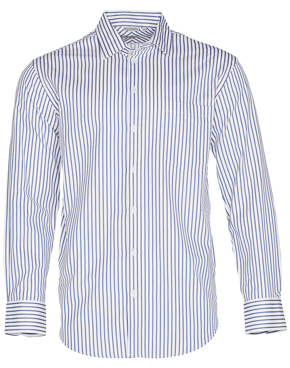 JCM7310L Men's Executive Sateen Stripe Long Sleeve Shirt