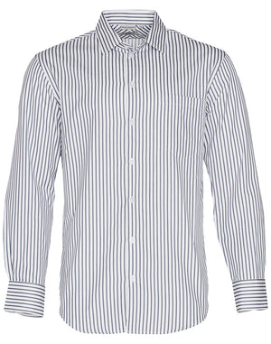 JCM7310L Men's Executive Sateen Stripe Long Sleeve Shirt