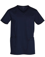 JCM7650 MENS V-NECK CONTRAST TRIM SCRUB TOP