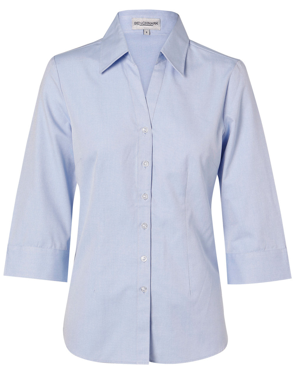 JCM8013 Women's Fine Chambray 3/4 Sleeve Shirt