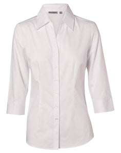 JCM8020Q Women's Cotton/Poly Stretch 3/4 Sleeve Shirt