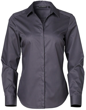 JCM8110L BARKLEY LADIES TAPED SEAM LONG SLEEVE SHIRT