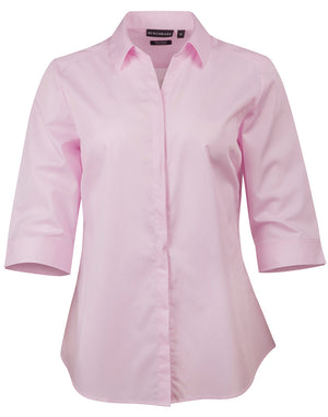 JCM8110Q BARKLEY LADIES TAPED SEAM 3/4 SLEEVE SHIRT