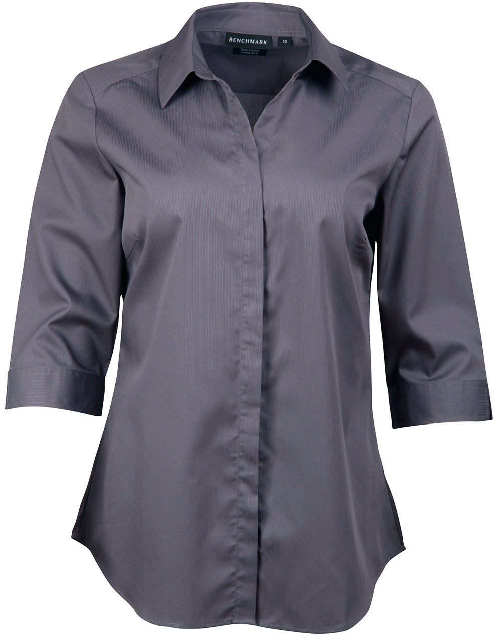 JCM8110Q BARKLEY LADIES TAPED SEAM 3/4 SLEEVE SHIRT