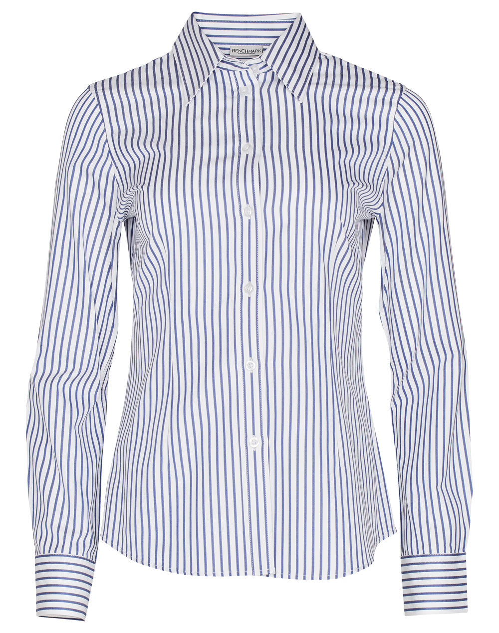 JCM8310L Ladies' Executive Sateen Stripe Long Sleeve Shirt