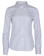 JCM8310L Ladies' Executive Sateen Stripe Long Sleeve Shirt