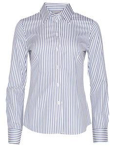 JCM8310L Ladies' Executive Sateen Stripe Long Sleeve Shirt