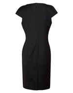 JCM9281 Ladies’ Wool Blend Stretch Cap Sleeve Dress