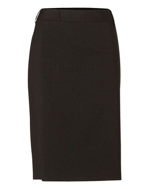 JCM9470 Women's Wool Blend Stretch Mid Length Lined Pencil Skirt