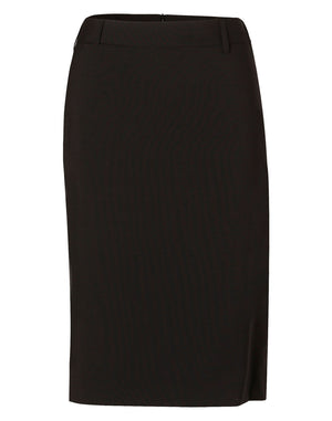 JCM9470 Women's Wool Blend Stretch Mid Length Lined Pencil Skirt