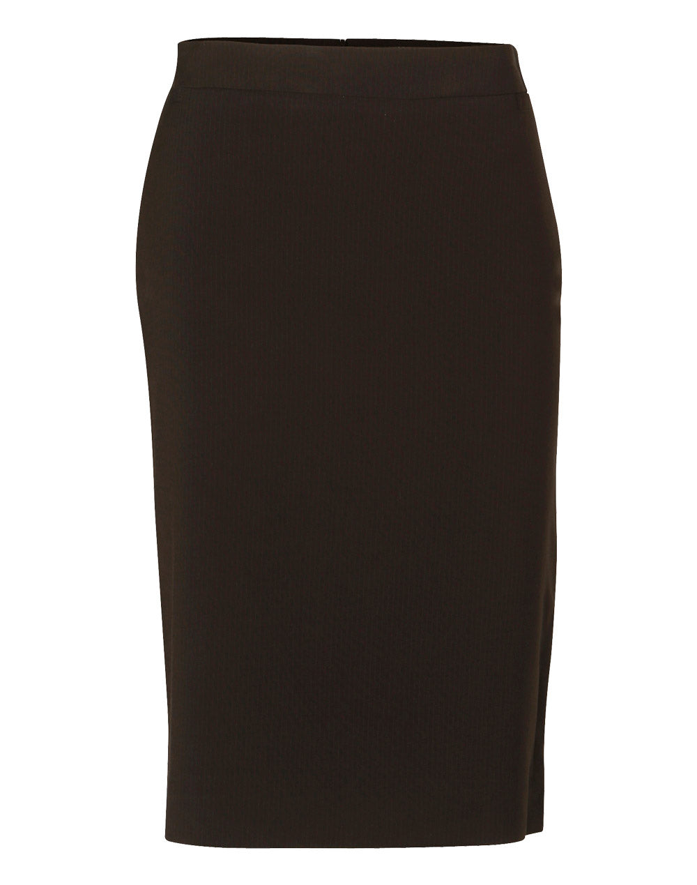 JCM9472 Women's Poly/Viscose Stretch Stripe Mid Length Lined Pencil Skirt