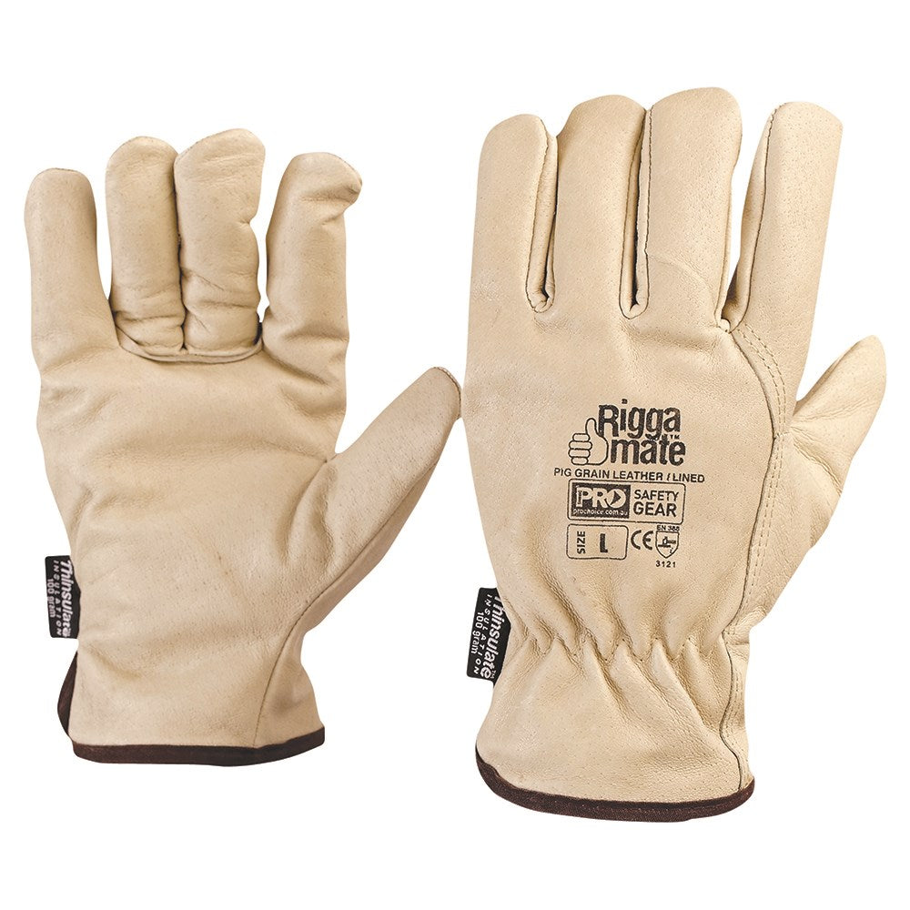 JCPGL41TL Riggamate® Lined Glove - Pig Grain Leather Large