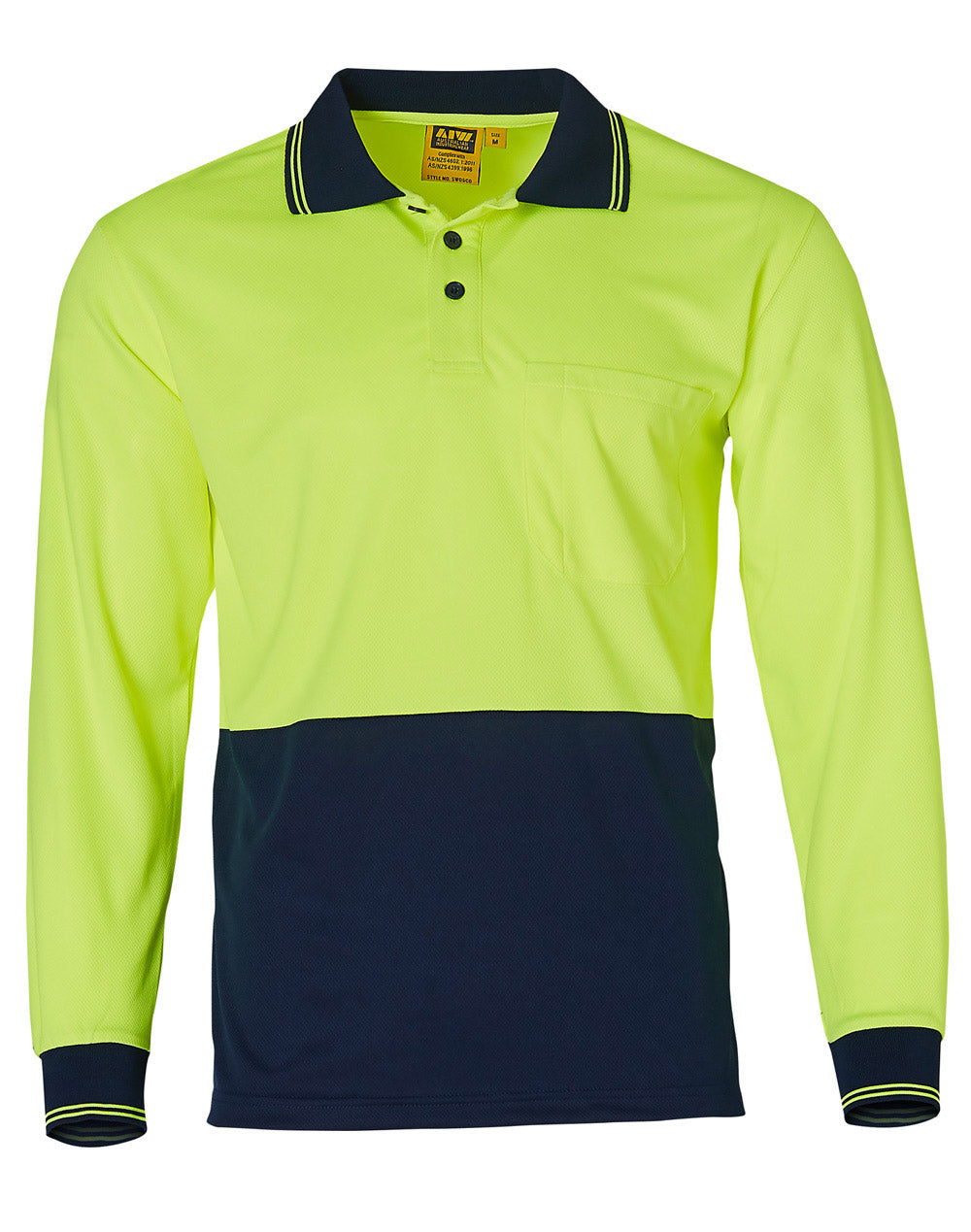 JCSW05CD High Visibility Long Sleeve Polo