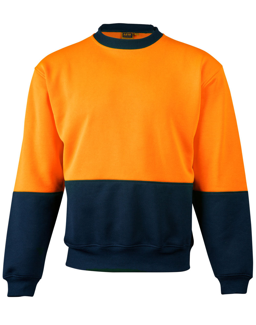 JCSW09 HI-VIS 2 TONE CREW NECK