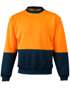 JCSW09 HI-VIS 2 TONE CREW NECK