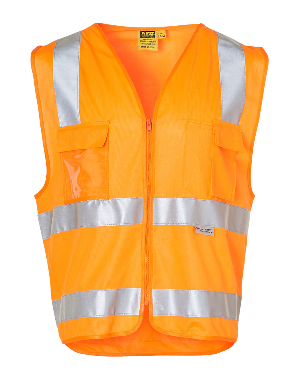 JCSW42 HI-VIS SAFETY VEST WITH ID POCKE