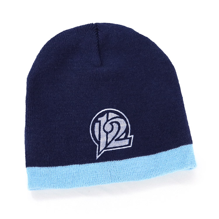 JCAH097 ACRYLIC TWO-TONE BEANIE