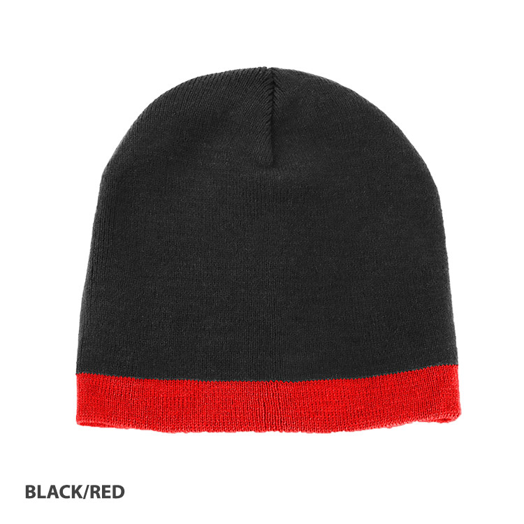 JCAH097 ACRYLIC TWO-TONE BEANIE