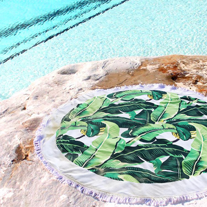 JCERT7 - Banana Leaf Round Towel