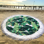 JCERT7 - Banana Leaf Round Towel