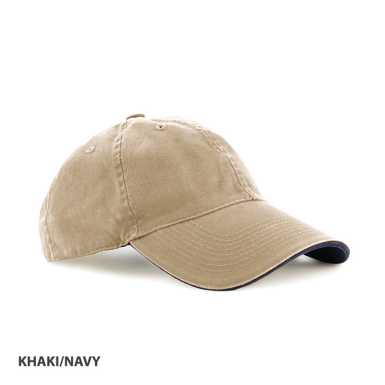 JCAH129 ENZYME WASHED CAP WITH SANDWICH